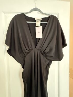 bhldn sophia square neck satin maxi dress Bhldn Sophia Square-neck Satin Maxi Dress In Brown